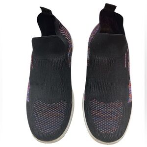 Lauren Taylor Multicolor Knit Slip-On Sneakers